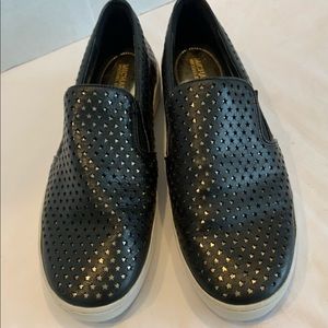 Michael Kors Leather Slide On Fashion Sneakers Women’s Size 9